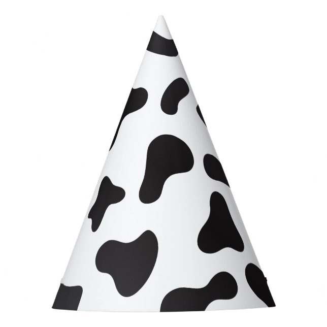 Cow Skin Texture Party Hat (Front)
