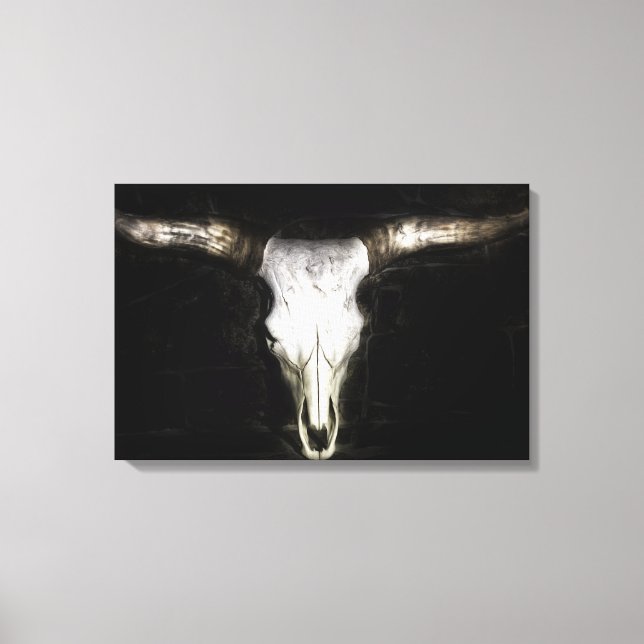 Cow Skull Canvas Print (Front)