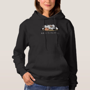 Cow Sleeping Lazy Farm Animal Farmer Farming Japan Hoodie