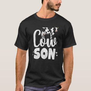 Cow Son Dairy Farmer Farm Animal T-Shirt