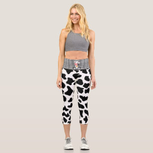 Cow Spirit Animal Capri Leggings