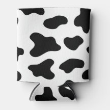 Cow Spot Can Cooler