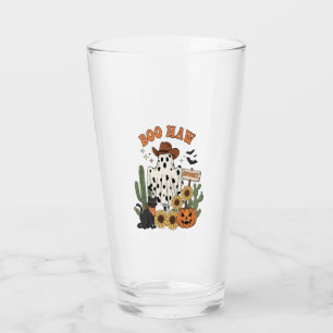 Cow Spot Ghost Western-Funny Halloween Glass