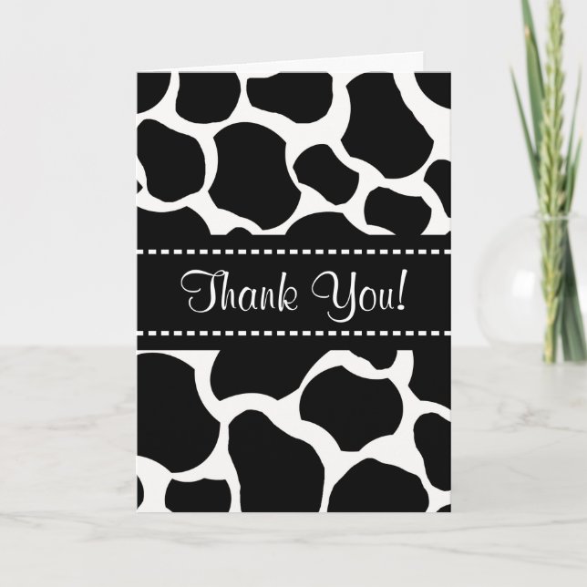 Cow Spots All Ocassion Thank You Note (Front)