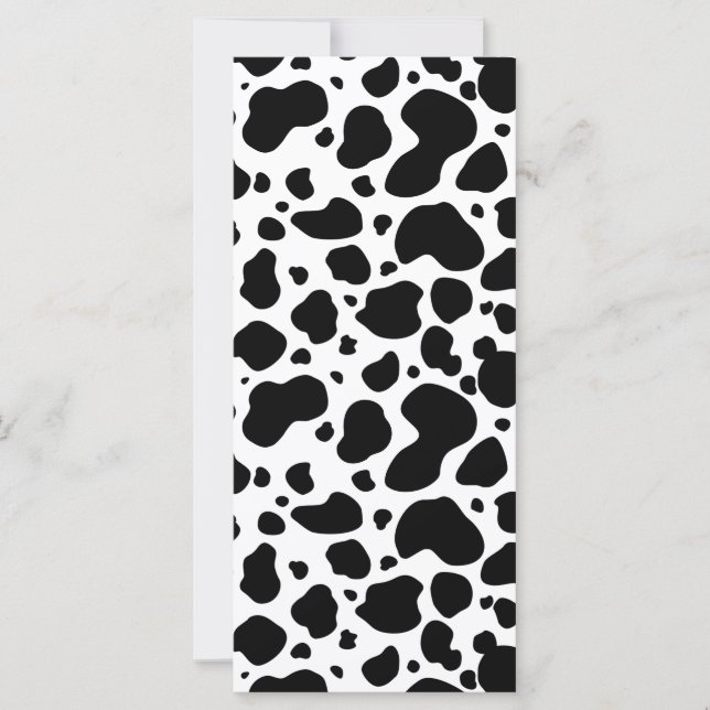 Cow Spots Pattern Black and White Animal Print (Front)