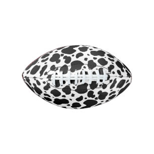 Cow Spots Pattern Black and White Animal Print American Football