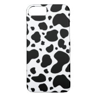 Cow Spots Pattern Black and White Animal Print