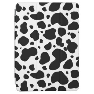 Cow Spots Pattern Black and White Animal Print iPad Air Cover