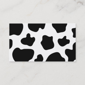 Cow spots pattern business card | animal print