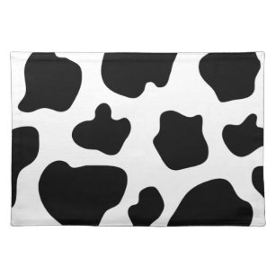 Cow spots pattern placemats   Funny animal print