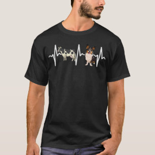 Cow Spotted Cardigan Welsh Corgi Heartbeat Dog Lov T-Shirt