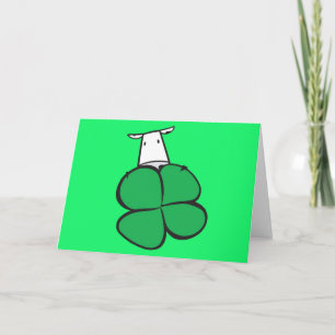cow st patricks day card