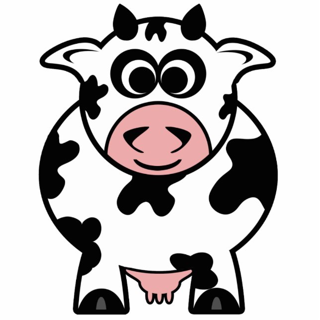 Cow Standing Photo Sculpture (Front)