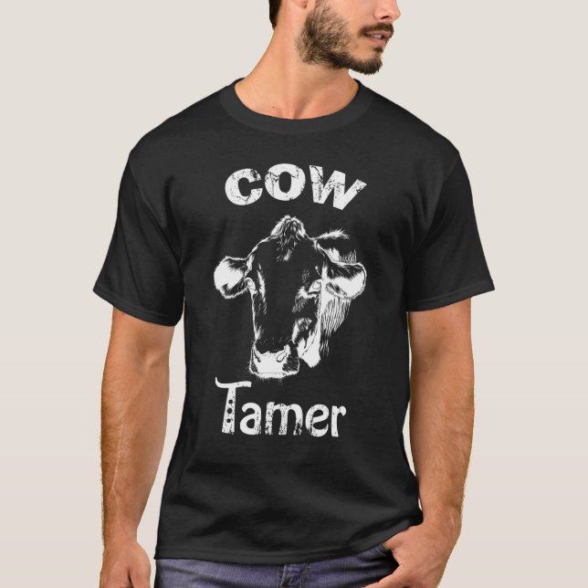 Cow Tamer Circus Master Distressed T-Shirt (Front)