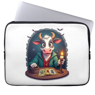 Cow Tarot of Terror Laptop Sleeve