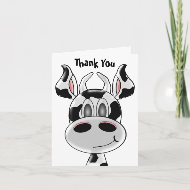 Cow Thank You Card (Front)