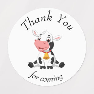 Cow thank you Labels