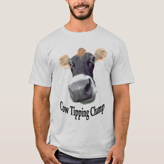Cow Tipping Champ T-Shirt (Front)