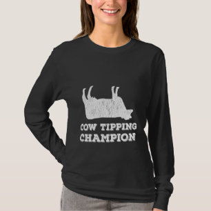 Cow Tipping Champion Funny Cow Tipping T-Shirt