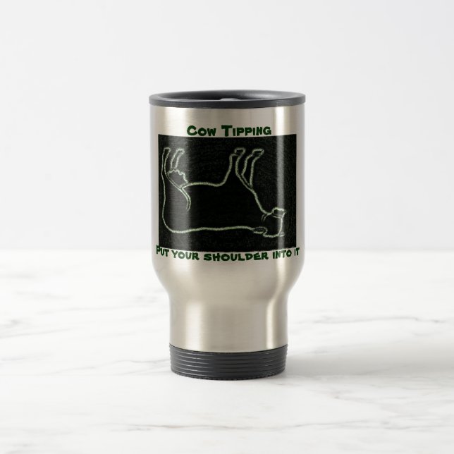 Cow Tipping Travel Mug (Center)