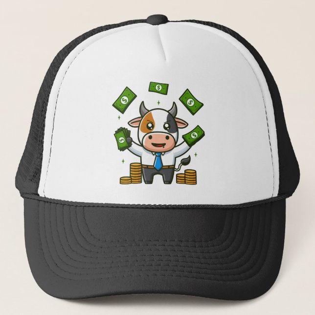 Cow 🐄 trucker, hat 🐄 (Front)
