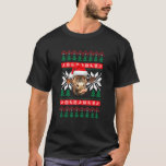 Cow Ugly Christmas Sweater Style Santa Hat Farm An<br><div class="desc">Cow Ugly Christmas Sweater Style Santa Hat Farm Animal</div>