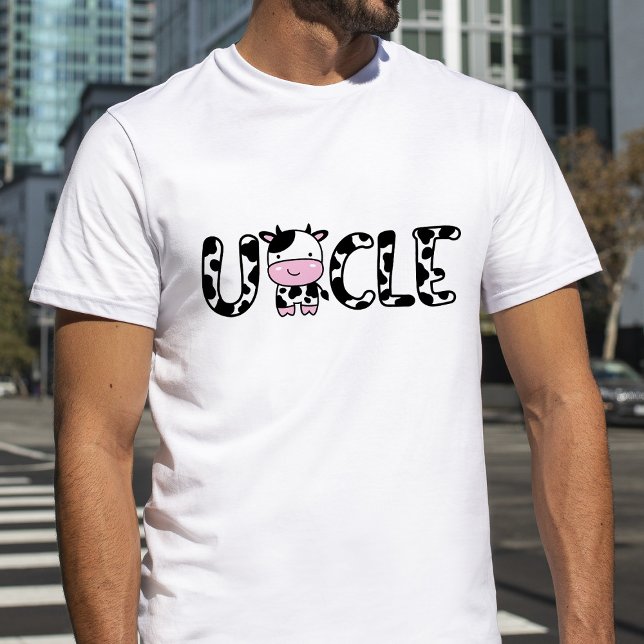 Cow Uncle T-Shirt Cow-Themed Birthday Party Shirt (Creator Uploaded)