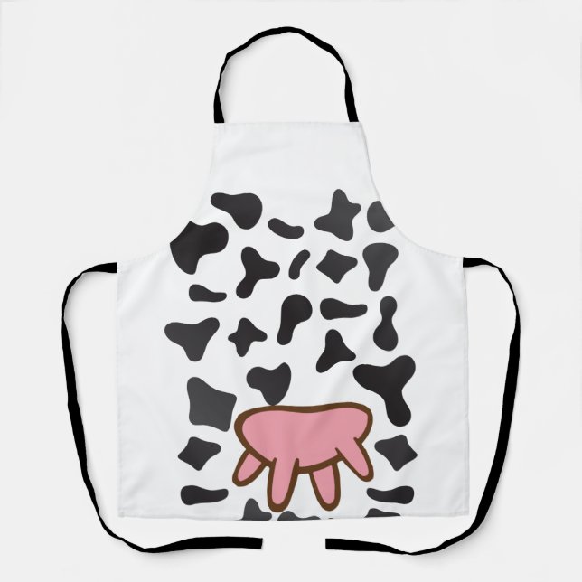 Cow Utters Costume Halloween Farming Apron (Front)