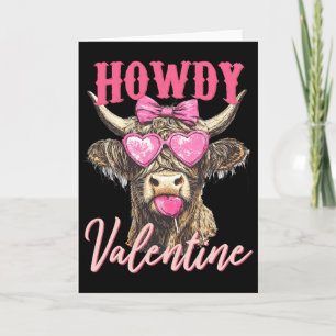 Cow Valentine Coquette  Card