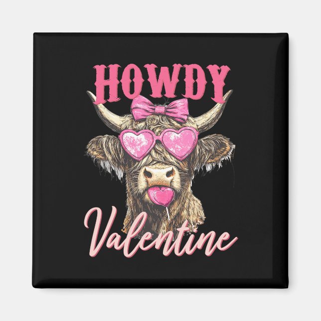 Cow Valentine Coquette  Magnet (Front)