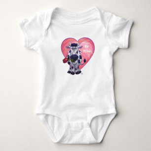 Cow Valentine's Day Baby Bodysuit