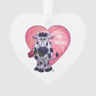 Cow Valentine's Day Ornament