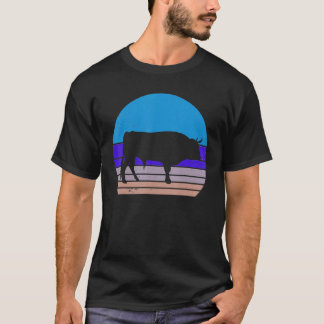 Cow Vintage Cool Cow Animal 70s 80s T-Shirt