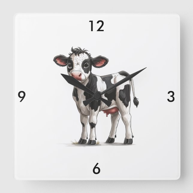Cow Wall Clock (Front)