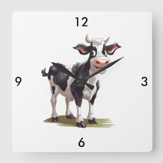 Cow Wall Clock (Front)