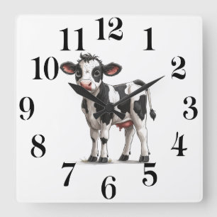 Cow Wall Clock