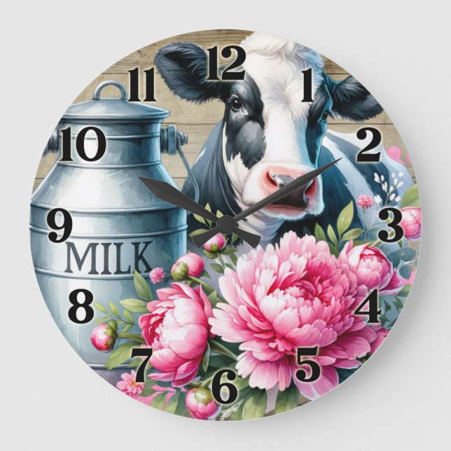 Cow Wall Clock (Front)