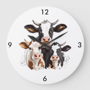 Cow Wall Clock