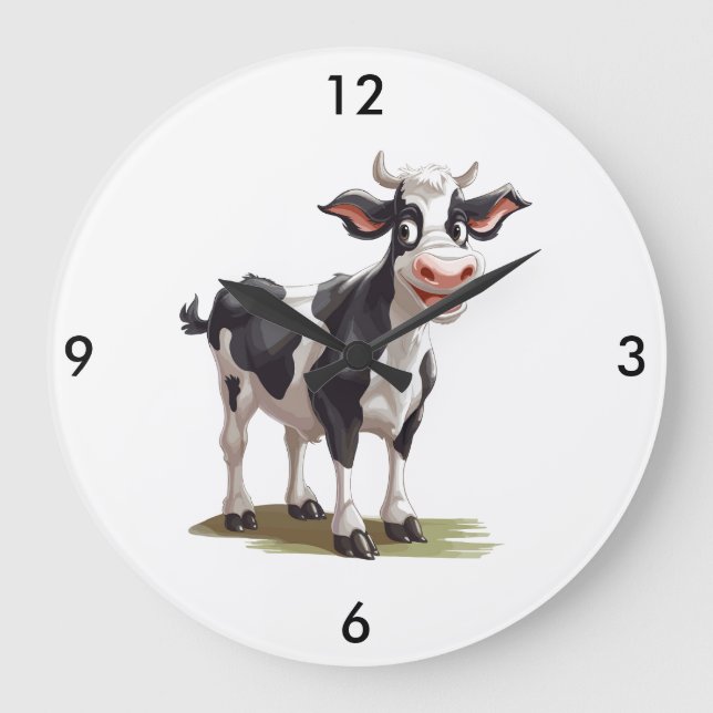 Cow Wall Clock (Front)