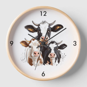 Cow Wall Clock