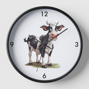 Cow Wall Clock