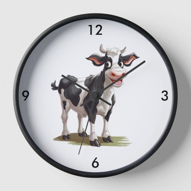 Cow Wall Clock (Front)