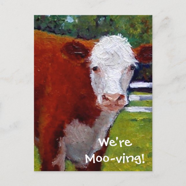 COW: WE'RE MOVING CARD (Front)