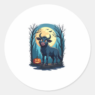 Cow Werewolf Transformation Classic Round Sticker