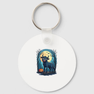 Cow Werewolf Transformation Key Ring