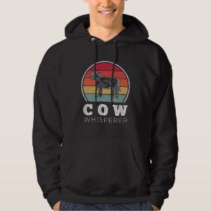 Cow Whisperer Farmer Tractor Livestock Farm Farmi Hoodie