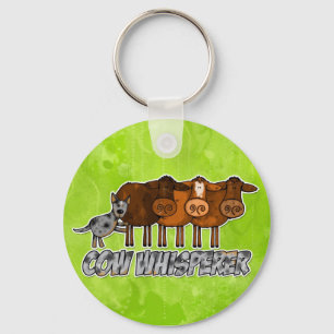cow whisperer key ring