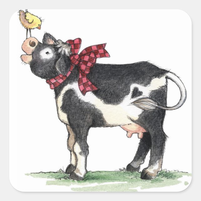 Cow with Bow - Stickers (Front)