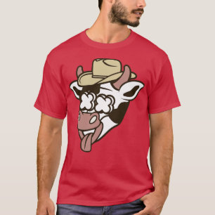 Cow With Cowboy Hat  T-Shirt