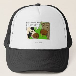 Cow With PMS?  Hilarious Framed Print Trucker Hat